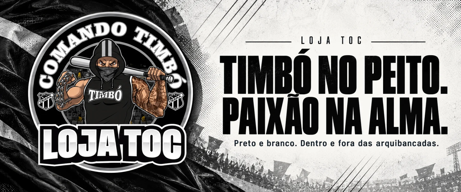 Mais que roupas, é atitude. Qualidade, conforto e estilo de rua. Campanha TOC Timbó.